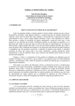 FORMA E DIMENS&Otilde;ES DA TERRA