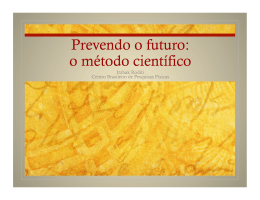 Prevendo o futuro: o método científico