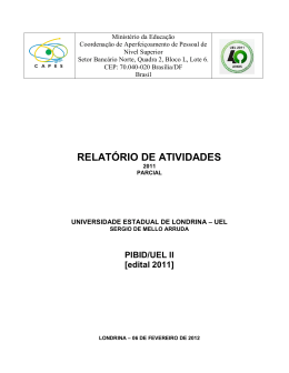 Apêndice D – Modelo de relatório científico