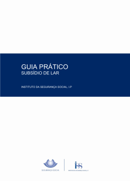 guia pr&aacute;tico do Subs&iacute;dio de Lar