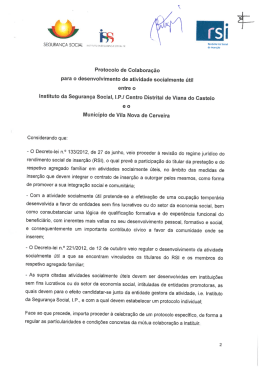 Protocolo de Colabora&ccedil;&atilde;o para o desenvolvimento de atividade