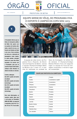 equipe mirim de vôlei, do programa viva o esporte é campeã da