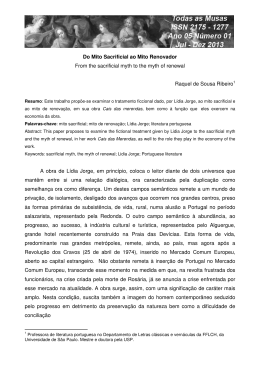 Do Mito Sacrificial ao Mito Renovador From the