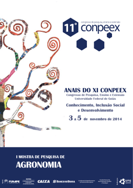 Anais do XI Conpeex &ndash; I Mostra de Pesquisa de Agronomia
