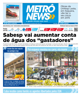 + VEJA MAIS - Metr&ocirc; News