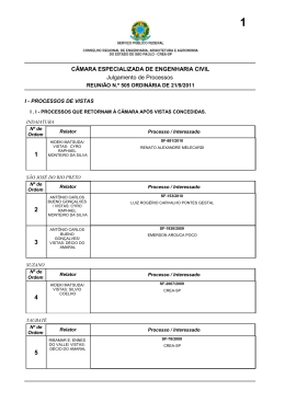 C&Acirc;MARA ESPECIALIZADA DE ENGENHARIA CIVIL - Crea-SP