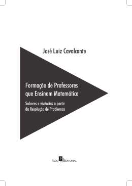 Formação de Professores que ensinam matemática José Luiz