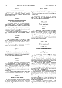 Lei Sindical da PSP