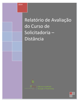 Relat&oacute;rio Curso solicitadoria Dist&acirc;ncia 14