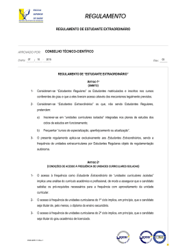 regulamento de estudante extraordinário 17 conselho técnico