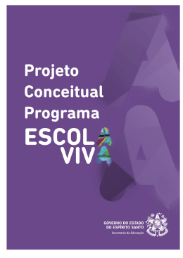 projeto conceitual do Programa Escola Viva