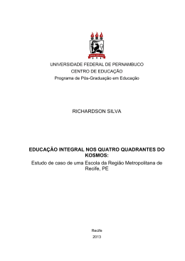 RICHARDSON SILVA EDUCA&Ccedil;&Atilde;O INTEGRAL NOS QUATRO
