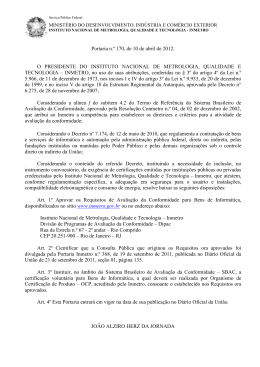 Portaria n.&ordm; 170, de 10 de abril de 2012. O PRESIDENTE