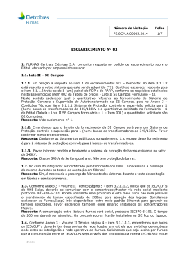 Resposta: Conforme os documentos publicados no suplemento 1, o