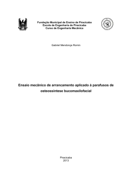 Ensaio mec&acirc;nico de arrancamento aplicado &agrave; parafusos