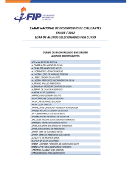 exame nacional de desempenho de estudantes enade / 2012 lista