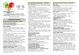 programa&ccedil;&atilde;o cient&iacute;fica e tema