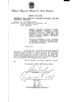 PROCESSO N2 338 - CLASSE XII - ANULAÇÃO DE ELEIÇÃO