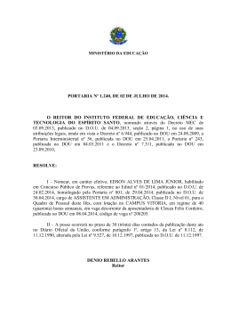 Portaria nº 1240 - 2014 - nomeação de Edson Alves de Lima Júnior