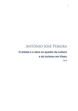 Ant&oacute;nio Jos&eacute; Pereira.Vol.I.Tese Carla Ro&ccedil;ado
