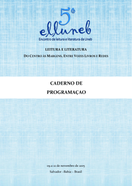 IV ENCONTRO DE LEITURA E LITERATURA DA UNEB
