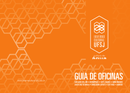 guia de oficinas do 28&ordm; inverno cultural ufsj