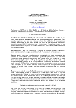 INTERVIR NA CIDADE - Universidade de Lisboa
