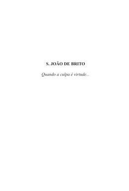 jo&permil;o de brito - Jesu&iacute;tas em Portugal