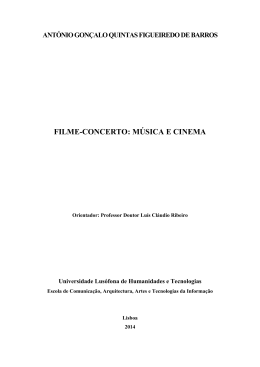 FILME-CO CERTO: M&Uacute;SICA E CI EMA