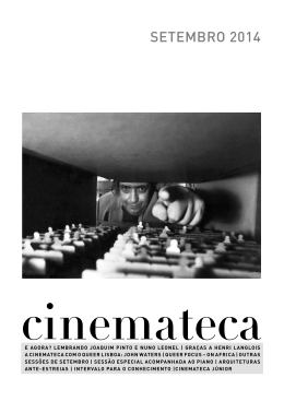 SETEMBRO 2014 - Cinemateca Portuguesa