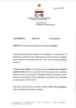 Ofício para autarquias