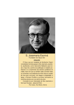 oração - Josemaria Escriva. Founder of Opus Dei