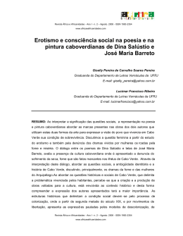 Erotismo e consci&ecirc;ncia social na poesia e na pintura caboverdianas