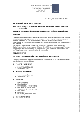 SVA &ndash; Sistemas de V&iacute;deo e &Aacute;udio Ltda. Jos&eacute; Maria Lisboa