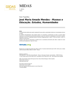 José Maria Amado Mendes - Museus e Educação