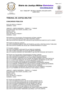 Di&aacute;rio da Justi&ccedil;a Militar Eletr&ocirc;nico