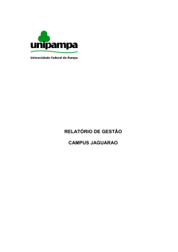 Relatório de Gestão – Campus Jaguarão - Pró
