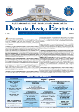 PODER JUDICI&Aacute;RIO ESTADUAL &Oacute;rg&atilde;os Julgadores