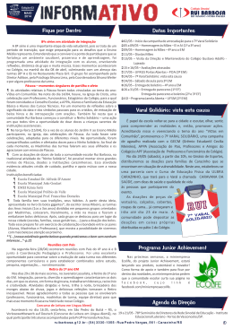 Informativo Mensal mês 5/2014