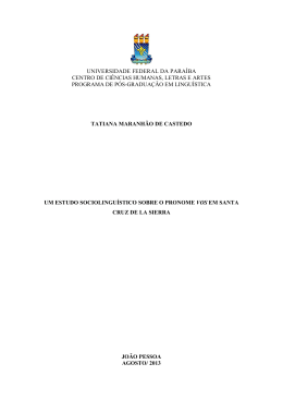 a geografia ling&uuml;&iacute;stica no brasil - UFPB