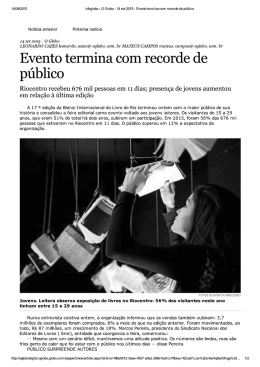 Evento termina com recorde de