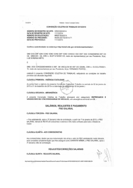 Sincodiv Cear&aacute; Conven&ccedil;&atilde;o Coletiva 2015