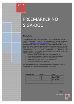 FREEMARKER NO SIGA-DOC - projeto