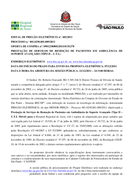 Proc.1009 -terc.UTI movel - Hospital Regional de Assis