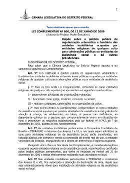 Lei Complementar n&ordm; 806