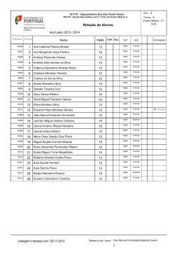 8&ordm; ANO - Agrupamento de Escolas de Castro Daire