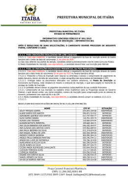 Informativo 001