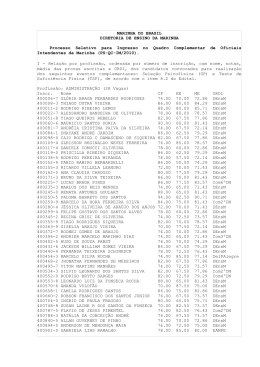 Eventos Complementares QC-IM - Diretoria de Ensino da Marinha