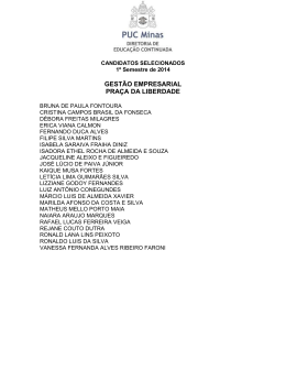 INSCRI&Ccedil;&Otilde;ES AUDITORIA CONT&Aacute;BIL E FINANCEIRA &ndash; CONTAGEM