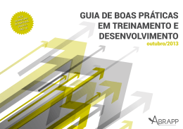 guia de boas pr&aacute;ticas em treinamento e desenvolvimento